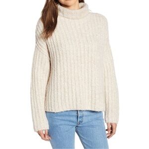 GUC Free People Boxy Oversized Turtleneck Knit Sweater